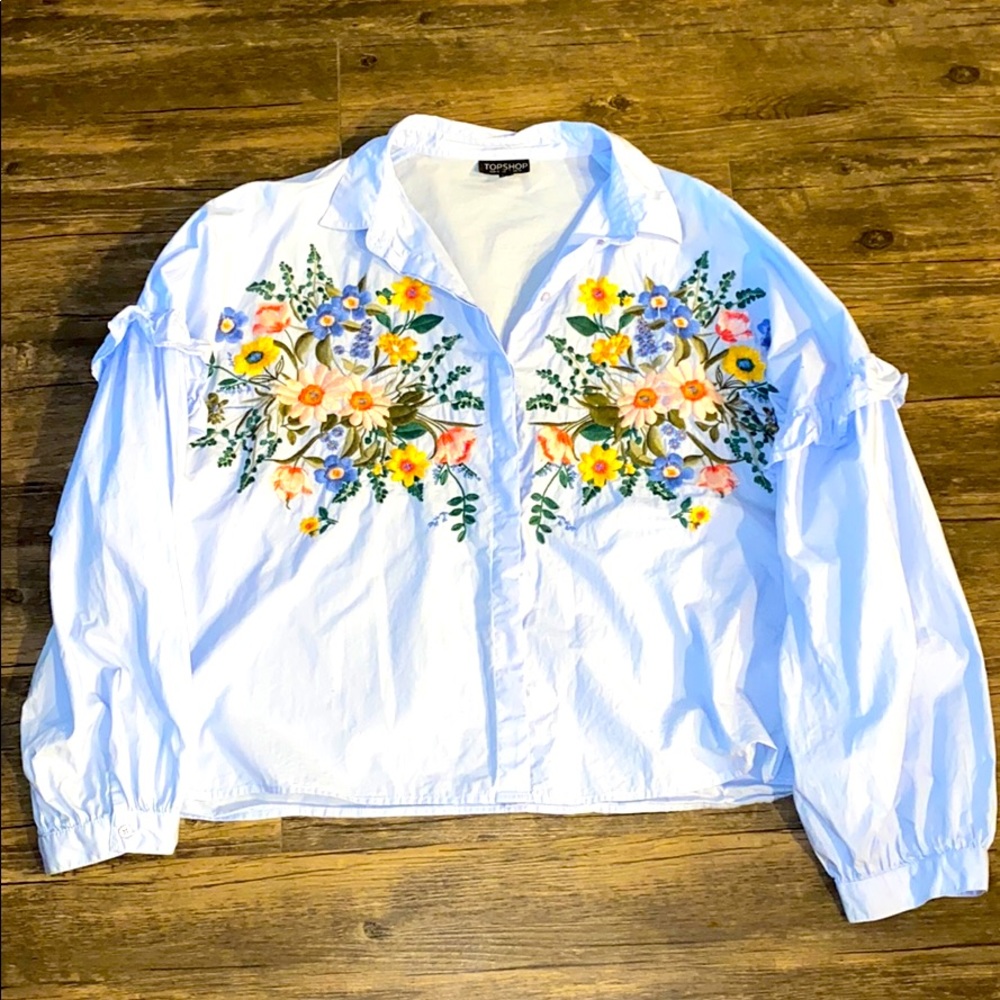Floral Embroidered Top